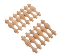 Zerodeko Pilastri Romani in Miniatura 7,5X1,8 CM Set 12 Pezzi in Legno per Capitelli e Decorazioni Natalizie Parete Interni