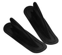 Zerodeko Pinne da Surf in PVC Nere 2 Pezzi per Tavola da Surf Gonfiabile e SUP, Staccabili per Aumentare la Stabilità e Facilitare Trasporto