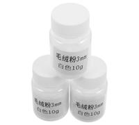 Zerodeko Polvere di Velluto Bianca 3 Mm in 3 Bottiglie per Decorazioni Floreali e Arte della Sabbia, Riempitivo Versatile e Soffice per Vasi e Creazioni Artigianali da Ufficio