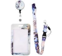 Zerodeko Porta Badge con Clip e Custodia PVC Effetto Marmo Bianco Perlato Protezione Durevole per Tesserini e Carte d Identità Design Pratico e Resistente per Uso Professionale