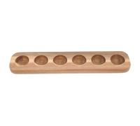 Zerodeko Porta Uova in Legno per Cucina 6 Scomparti Robusto e Sicuro, Design Semplice ed Elegante la Conservazione Domestica degli Uova