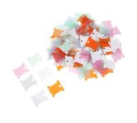 Zerodeko Portafili per Ricamo 200 Pezzi, Piastra di Avvolgimento in Plastica Colorata, Organizer per Filo da Punto Croce Portatile per Cucito e Lavori Artigianali Colore Casuale