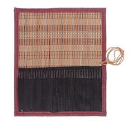 Zerodeko Portapennelli Artistici Arrotolabile in Tela e Bamboo, Custodia per Pennelli da Calligrafia e Pittura, Organizer Portatile Ampio Spazio per Artisti e Professionisti