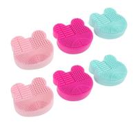 Zerodeko Pulitore Asciugatura On Pezzi 6 in Pennelli Compatto e Silicone Trucco Rapida Compatibilità per Viaggio e Uso The Go
