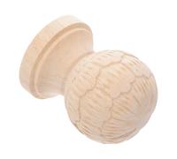Zerodeko Punta Decorativa in Legno a Ananas per Scala, Stile Vintage | Casa e Scala Commerciale, Beige, Installazione Facile, Adatta a Vari Stili, Finitura Elegante