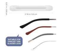 Zerodeko Punte per Occhiali Antiscivolo in Silicone 20 Pezzi Coprigambe per Occhiali Resistente e Durevole Adatti a Sport all'Aperto come Corsa e Calcio per Adulti e Ragazzo Ragazza