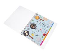 Zerodeko Quaderno delle Ricette da Scrivere Vintage Dimensioni Comode e Pianificazione Pasti, Accessorio per Cucina per Annotare Ricette Fai da Te in Carta e Plastico