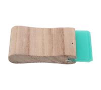 Zerodeko Racla per Serigrafia in Gomma 75 Durometri con Manico in Legno Ergonomico, Tergivetro per Inchiostro su Tessuto e Carta, Strumento Professionale per Stampa Serigrafica Manuale