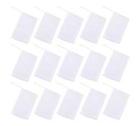 Zerodeko Rete Bianca per Produzione Schiuma Rapida in Pe per Sapone Coulisse 50 Pezzi Rete Doppio Strato e Pulizia Viso, Accessorio per Bagno