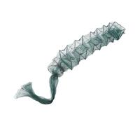 Zerodeko Rete da Pesca Pieghevole, Gabbia da Pesca in Nylon e Ferro, Multistrato, 11 Sezioni, 8 Fori, Verde, con Bullone di Ancoraggio in Ferro, per Pesci e Gamberetti, per Mare e Stagni