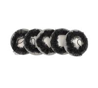 Zerodeko Retine per Chioma Chignon da Danza 5 Pezzi in Poliestere e Nailon Elastiche Nero per Mantenere Aspetto Ordinato e Curato per Balletto e Cura del Viso