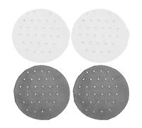 Zerodeko Retine per Chioma per Donne e Ragazze, Set 4 Pezzi (2 Nere + 2 Bianche) per Chignon da Balletto, Leggere e Traspiranti, Accessori Chioma per Hostess, Infermiere e Cerimonie