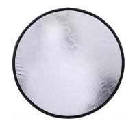 Zerodeko Riflettore e Tondo Pieghevole Argento Fotografico in Nylon Leggero Accessorio Portatile per Fotografia Cosmetica e Still Life per