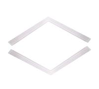 Zerodeko Righello da Sarto in Plastica l 26 Cm 2 Pezzi, Strumento di Misurazione per Cucito e Creazione di Modelli, Righello Sartoriale Angolo Retto per Fashion Design e Cucito