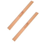 Zerodeko Righello in Legno 2 Pezzi con Doppia Scala per Misurazioni Precise, Strumento Versatile per Cucito e Maglia, per Insegnanti e Studenti in Attività Creative