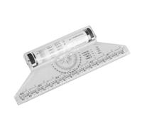 Zerodeko Righello per Disegno Parallelo 15 CM in Plastica ad Alto Impatto Righello per Misurazione Angoli e Scala Angolare Strumento Multiuso per Illustratori e Designer Leggero e