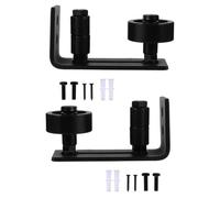 Zerodeko Rullo di Supporto in Acciaio per Porta da Fienile Guida al Pavimento Montata a Parete 2 Pezzi Rullo Ferma Pavimento Silenzioso per Ferramenta Porte Scorrevoli Installazione