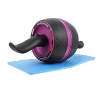 Zerodeko Ruota Addominale in Abs Porpora con Design Aerodinamico Arcuato, Silenziosa e Resistente, per Allenamento Forza Lombare e Fitness a Casa