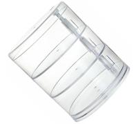 Zerodeko Scatola Porta Gioielli Rotante da Tavolo Bianca in Plastica Multi-strato per Orologi e Collane, Organizer Semplice per Desktop Funzione di Stoccaggio Efficiente