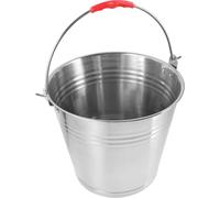 Zerodeko Secchio e Facile da Pulire 10 Litri in Acciaio Inossidabile Multiuso come Secchio per Mangime e Acqua per Cavalli e Puledri in Stalla