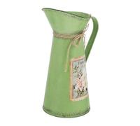 Zerodeko Secchio in Ferro Vintage per Fiori Design Shabby Chic Decorazioni, Elegante Vaso Rustico per Composizioni Floreali e Arredamento Casa