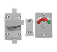 Zerodeko Serratura Leva per Porte Divisorie Indicatore di Blocco in Acciaio Inox 4 CM per Bagni Pubblici e Installazione Semplice