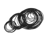 Zerodeko Set 100 Pezzi Cinghie Piatte in Gomma per Registratori a Cassette 25-70 MM Cinghie per Giradischi e Videoregistratori Bassa Rumorosità Resistente All’Usura Compatibili per