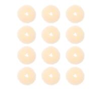 Zerodeko Set 12 Pezzi Creatore di Chignon Ciambella Beige 9 Cm, Accessori per Chioma Donna e Ragazze Adolescenti, Strumenti per Acconciature Raccolte per Yoga, Feste e Uso Quotidiano