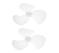 Zerodeko Set 2 Pezzi Pale Ventilatore Elettrico da 14 e 16 Pollici in Plastica Bianca, Facili da Installare Design a Tre Foglie, per Uso e Sostituzione Ventilatore