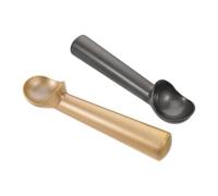 Zerodeko Set 2 Pezzi Paletta da Gelato in Lega di Alluminio Design Unico, Facile da Pulire e Antiaderente per Sorbetto e Gelato Duro, per Creare Un'atmosfera Estiva in Cucina alle Feste