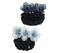 Zerodeko Set 2 Pezzi Retine per Chioma Clip Donna Leggere per Look Elegante Accessori Chioma Chic come Regalo