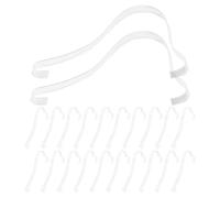 Zerodeko Set 20 Porta Scarpe in Acrilico Trasparente: Espositore per Sandali e Tacchi - Organizer Chiaro per Armadio e Vetrina Retail