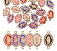 Zerodeko Set 24 Pezzi Ciondoli Maria in Lega per Creazione Braccialetti, Collane e Orecchini Fai da Te, Design a Forma di Mary, Accessori Artigianali Regalo per Appassionati di Gioielli