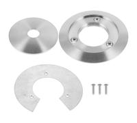 Zerodeko Set 3 Pezzi Paralume in Vetro Sfera Ø60 Cm Anello di Montaggio in Metallo e Guarnizione di Tenuta, Adattatore Multifunzione per Lampade E14 E27, Accessori per Illuminazione