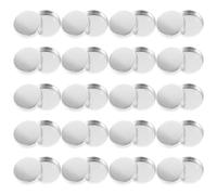 Zerodeko Set 30 Cialde Vuote per Ombretti in Alluminio 20Mm Vaschette Cosmetiche Riutilizzabili per Trucco Fai da Te Contenitori Compatti per Palette di Ombretti Adatti a Professionisti