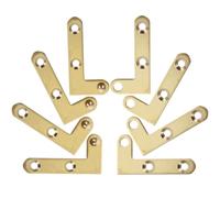 Zerodeko Set 4 Cerniere in Rame per Porta Nascosta, Accessori per Porte Pivot Albero Su-giù, Resistente All’usura per Porte e Finestre in Ufficio e Casa, Finitura Oro