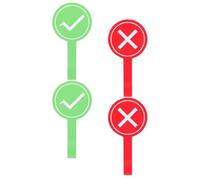 Zerodeko Set 4 Pezzi Paletta di Voto Portatile in Schiuma Riutilizzabile, Design Palmare per Giochi Didattici in Aula, per Insegnanti e Stagione Ritorno a Scuola
