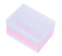 Zerodeko Set 4 Scatole Porta Attrezzi per Manicure Mini Organizzatore per Saloni di Bellezza Custodie per Strumenti di Levigatura Colori Assortiti Uso Professionale e Domestico