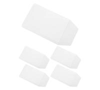 Zerodeko Set 5 Pezzi Astucci per Penne in Pvc Bianco per Infermieri e Dottori, Impermeabili e Facili da Pulire, Design Semplice e Raffinato per Uso Professionale