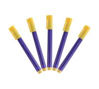 Zerodeko Set 5 Pezzi Penna Rilevatore di Banconote False Formula a Base D'acqua per Controllo Preciso di Soldi in Carta, per Viaggi e Ambienti di Gestione Contanti