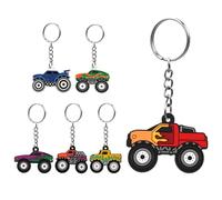 Zerodeko Set 6 Pezzi Portachiavi Fuoristrada da Donna e Ragazza Ciondoli Piccoli per Chiavi Auto e Borse Accessori Decorativi per Feste e Regali