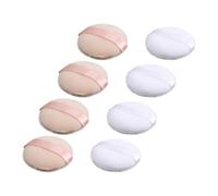 Zerodeko Set 8 Pezzi Spugnette per Cipria in Materiale Flocking, Morbide e Confortevoli al Tatto, per Trucchi in Polvere e Occasioni come Compleanni