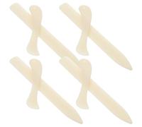 Zerodeko Set 8 Pezzi Strumento Piega Carta in Plastica Khaki per Rilegatura e Cucito Apri Buste e Lisciatore per Lavori Artigianali e Forniture Ufficio