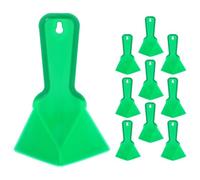 Zerodeko Set da 10 Pezzi Cazzuola Angolare in Acciaio Inox per Cartongesso Impugnatura Ergonomica, Utensili Manuali per Finitura Angoli Interni ed Esterni, Strumenti per Lavori di Muratura