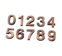 Zerodeko Set da 10 Pezzi Numeri Civici in Metallo Elettroplaccato da 5 CM, Targhe Numeriche per Porta e Numero Dell’Ingresso, Adatti per Uso Interno ed Esterno in Casa, Ufficio e Hotel