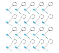 Zerodeko Set da 20 Perni di Bloccaggio in Ferro Sigilli in Plastica per Estintori, Facili da Installare e Resistenti All’usura, per Emergenze e Spazi Pubblici Colore Casuale