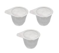 Zerodeko Set da 3 Crogioli di Ferro Coperchio 50 Ml Resistente al Calore per Fusione Metalli Acciaio Alta Purezza Uso Laboratorio Industria Metallurgica