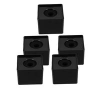 Zerodeko Set da 5 Bandiere Quadrate per Microfono da Tavolo, Accessori per Interviste Logo Personalizzabile, Struttura Stabile e Leggera per Trasmissioni e Reportage Professionali
