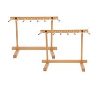 Zerodeko Set di 2 supporti in legno per asciugare la pasta, albero per | Supporto per pasta fatta in casa, 8 bracci rimovibili, per appendere la pasta , organizer per da cucina, salvaspazio