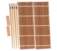 Zerodeko Set di 6 accessori per sushi fai da te, con rullo per sushi per la | Set di utensili per servire il sushi, include tappetini per arrotolare, bacchette e poggia-bacchette, ideale per in famiglia